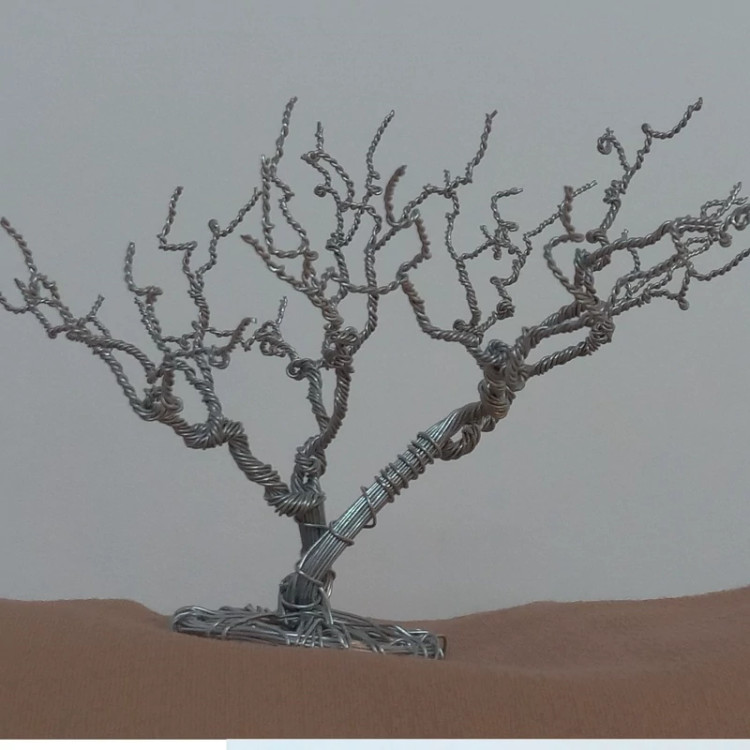 درخت سیمی سه بعدی خشکیده
