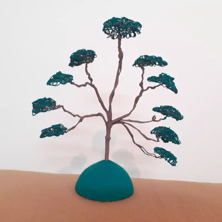 مجسمه فیگوسیم دکوری درخت بنسای طرح خاص دست ساز